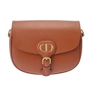 CHRISTIAN DIOR Bobby Bag Brown Calf Leather Shoulder